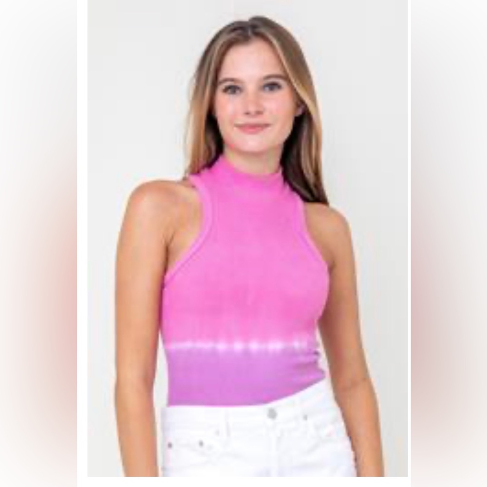 Mock Neck Bodysuit - Juniper Blu, Size M, NWOT